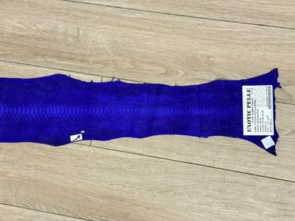 Royal Blue Satin Genuine Python Leather PYTR639 product photo 4