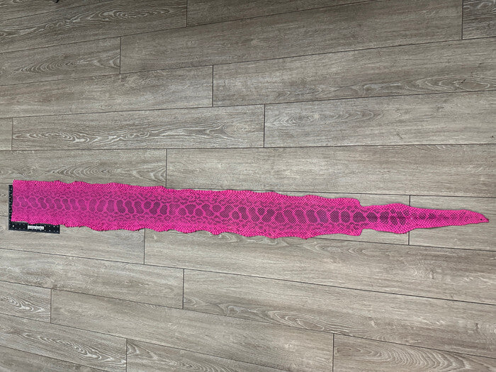 Pink Natural Genuine Anaconda Snakeskin Leather real hide snake skin python 208