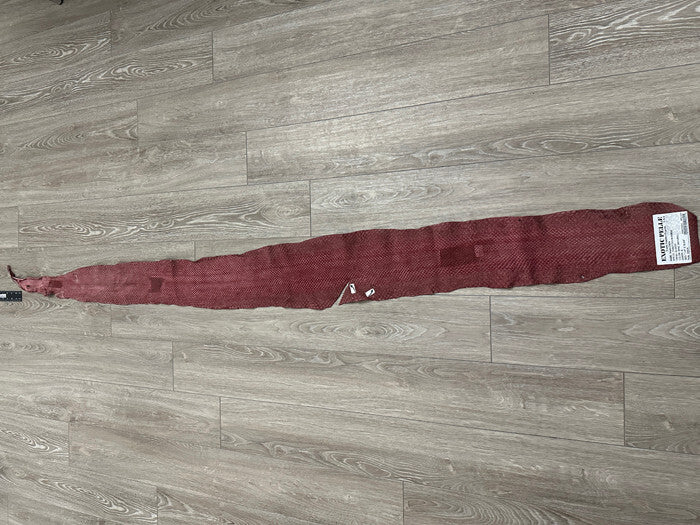 Wine Glossy Genuine Anaconda Leather real hide snake skin python boa rattle 254