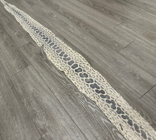 Bone Natural Pattern Genuine Anaconda Leather ANC377 product photo 1