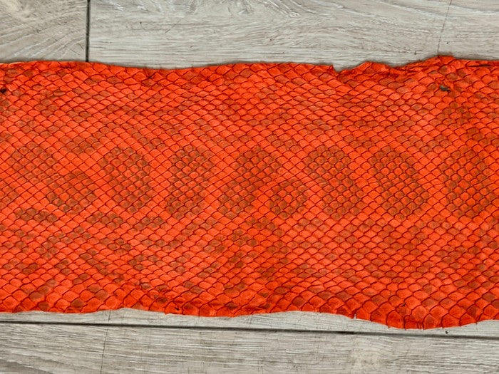 Red Natural Pattern Genuine Anaconda Snake Leather 128 product photo 3