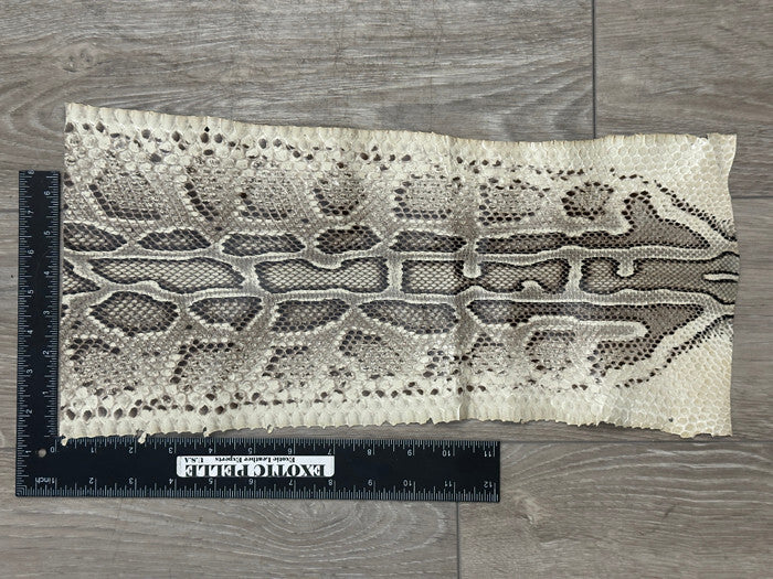 Natural Burmese Python Genuine Snake Leather real hide snake skin Rattle boa 142