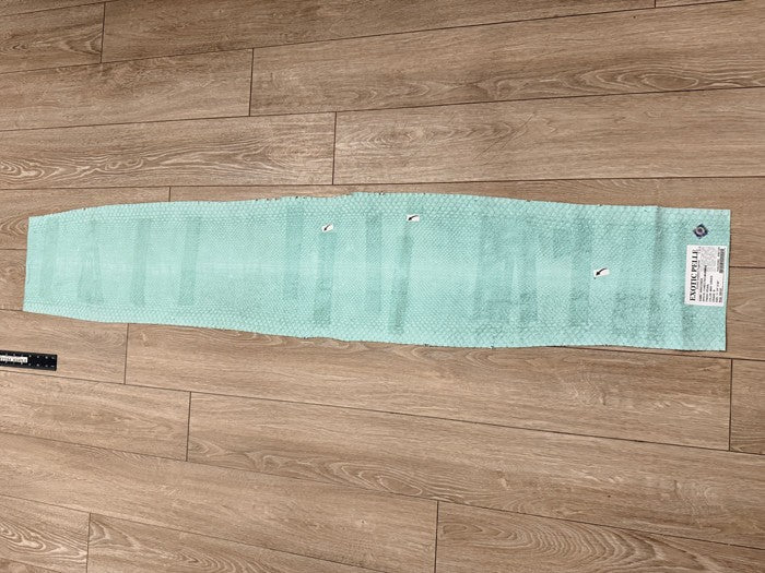 Aquamarine Green Pearl Genuine Anaconda Snake Leather 526 product photo 3