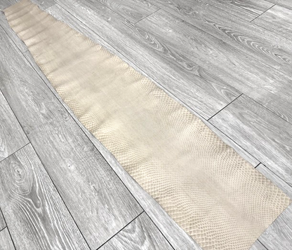 Light Beige Satin Genuine Anaconda Snake Leather 501 product photo 1
