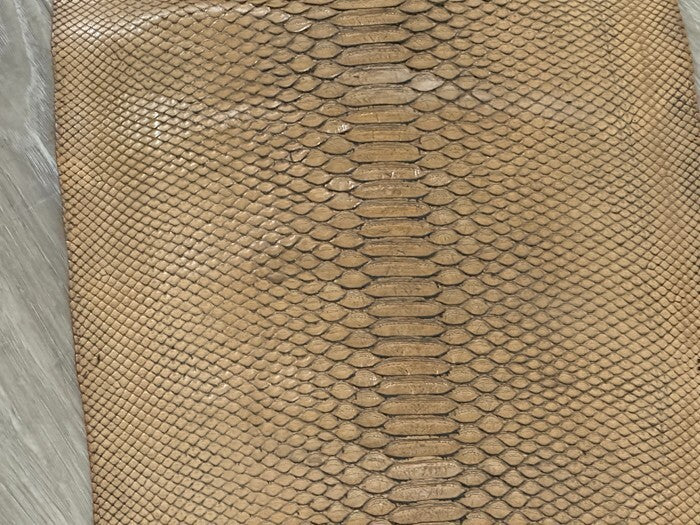 TAN Genuine Python Snakeskin Leather real hide snake skin Rattle Boa 151