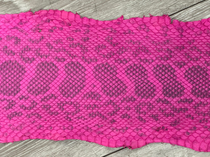 Pink Natural Genuine Anaconda Snakeskin Leather real hide snake skin python 208
