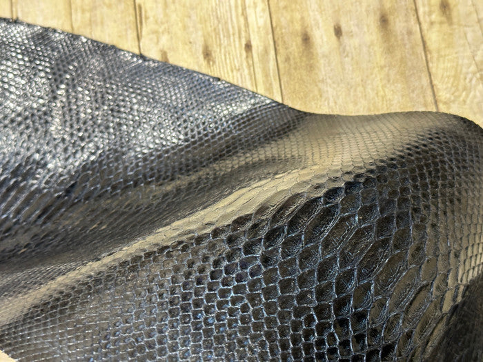 Candy Blue Genuine Python Snake Leather real hide snake skin Rattle 105