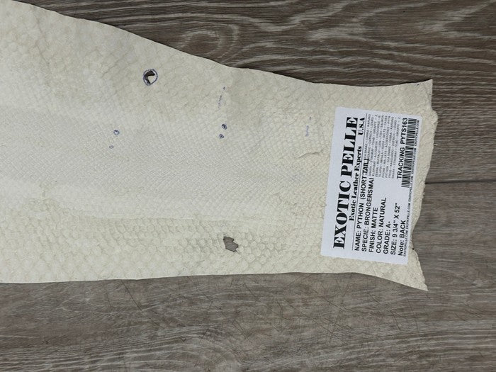 Genuine Python Leather - Natural Matte WYSIWYG 163 product photo 4