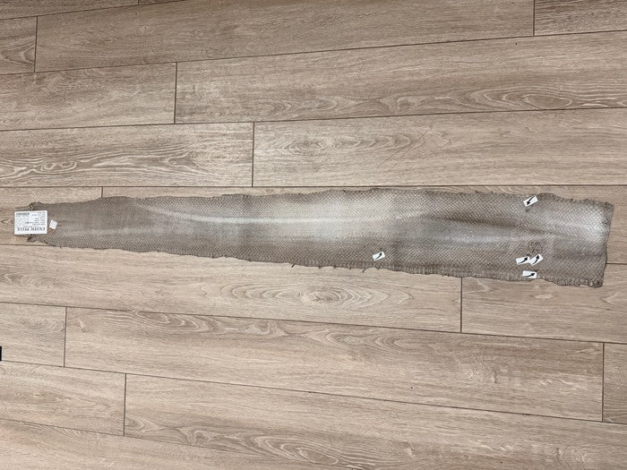 Taupe Gray Gray Brown Glossy Genuine Anaconda Snake Leather 505 product photo 4