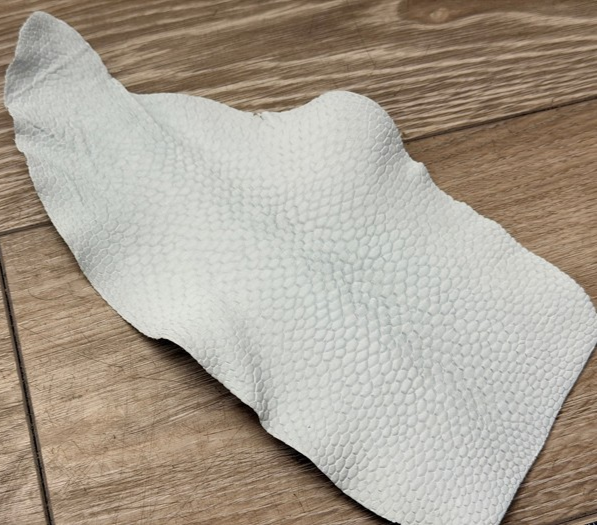 Genuine North American Beaver Tail Leather - White Crust WYSIWYG 184 product photo 1