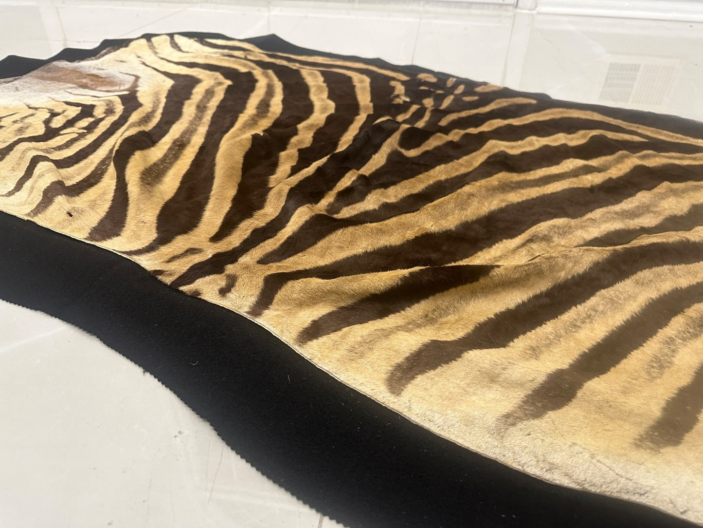 Natural Genuine Zebra Leather mini Rug ZBR18 product photo 6