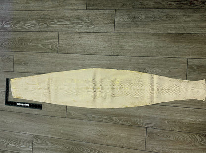 Gold Flake Genuine Python Jumbo Snakeskin Leather real hide snake skin Rattle 30