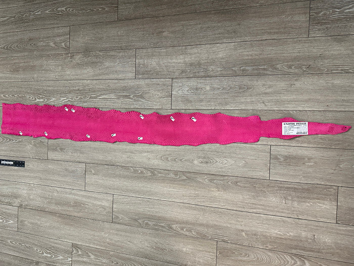 Pink Natural Genuine Anaconda Snakeskin Leather real hide snake skin python 208