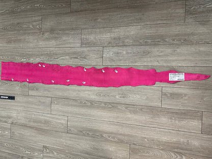 Pink Natural Genuine Anaconda Snakeskin Leather real hide snake skin python 208