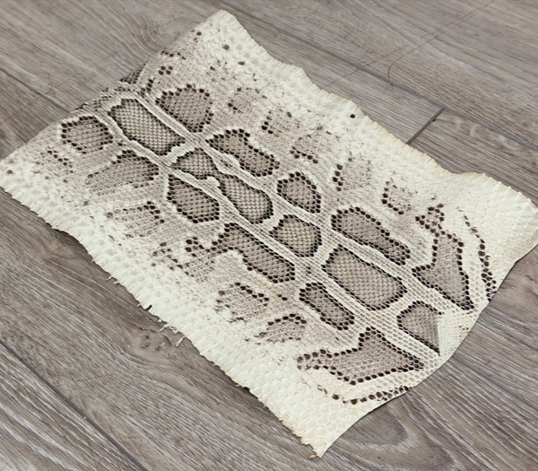 Natural Burmese Python Genuine Snake Leather real hide snake skin Rattle boa 156