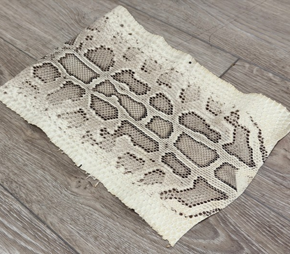 Natural Burmese Python Genuine Snake Leather real hide snake skin Rattle boa 156