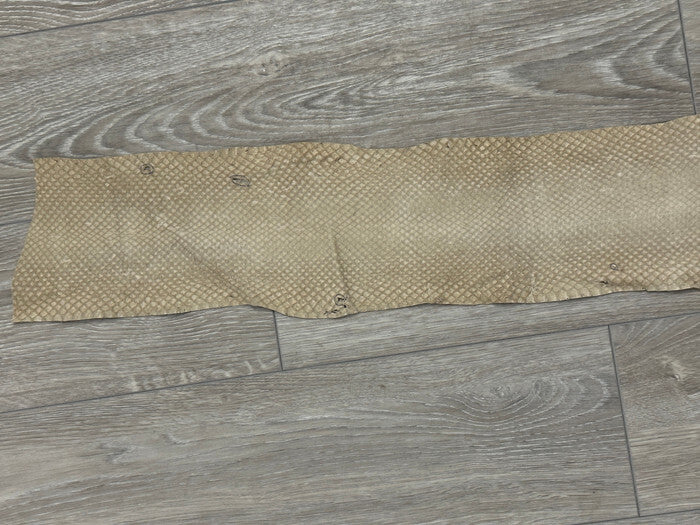 Gold Genuine Anaconda Leather Snake skin hide snake skin python Boa rattle 293