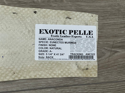 Natural Genuine Anaconda Snake skin Leather hide python real boa rattle 322