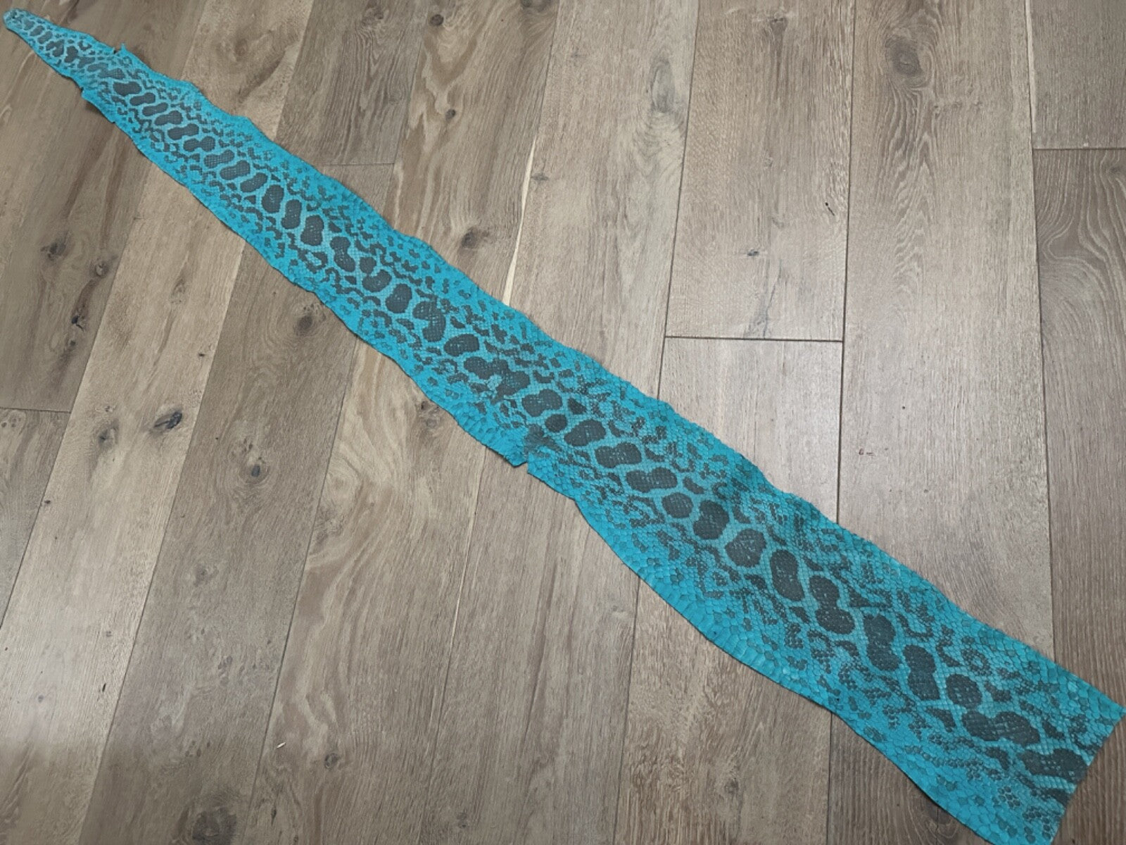 Turquoise Natural Genuine Anaconda Leather real hide snake skin python Boa 123