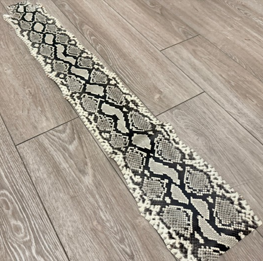 Natural Glossy Genuine Python Leather PYTR506 product photo 1