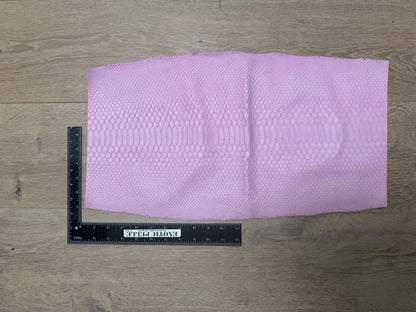 Pink Piece Genuine Python Snakeskin Leather real hide snake skin Rattle Boa 410