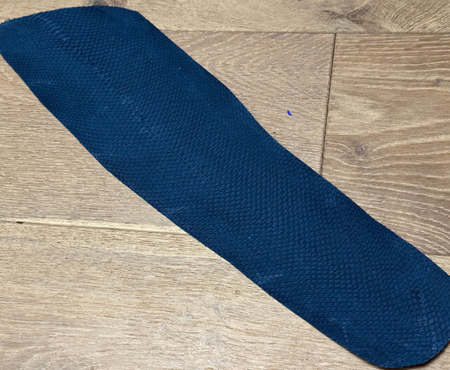 Blue Genuine Salmon Leather Hide Real Exotic Fish Skin King Sockeye tilapia 324