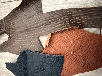 Assorted Genuine Shark Fish Leather Scraps 37 product photo 1