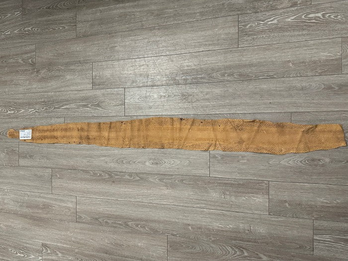 Brown Natural Tan Anaconda Snake skin Leather real hide python boa rattle 386