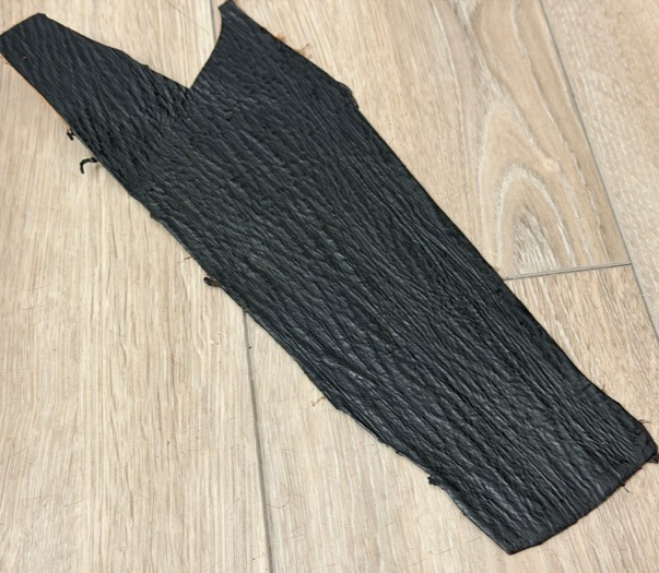 Genuine Shark Fish Leather - Black Satin WYSIWYG 236 product photo 1