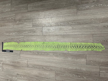 Green nat Genuine Anaconda Snakeskin Leather real hide snake skin python boa 259