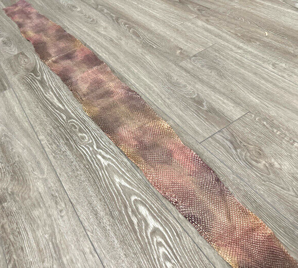 Multicolor Genuine Anaconda Leather real hide snake skin python boa rattle 273