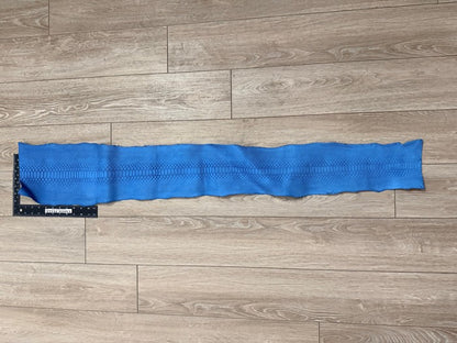 Turquoise Blue Genuine Reticulated Python Snake Leather Matte 430 product photo 2
