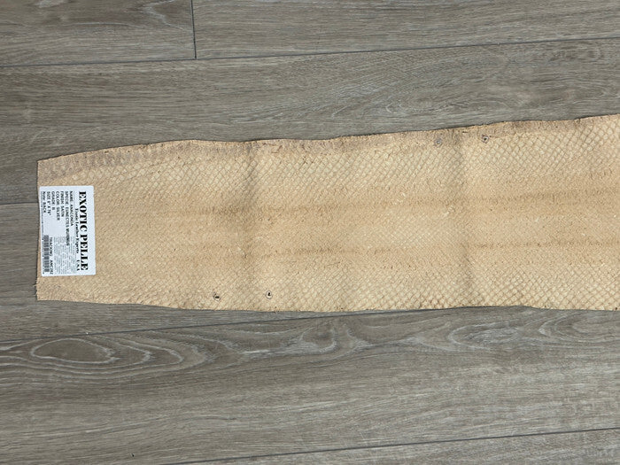 Silver Genuine Anaconda Leather real hide snake skin python boa rattle 282