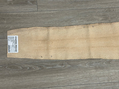 Silver Genuine Anaconda Leather real hide snake skin python boa rattle 282