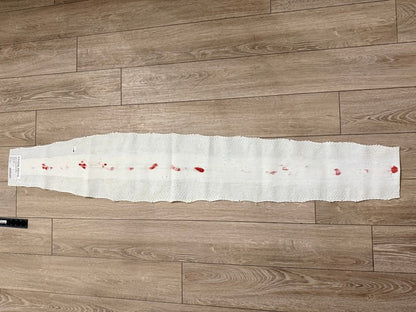 Genuine Reticulated Python Leather Red Center, product photo 4