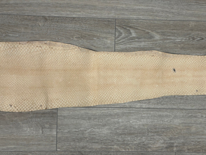 Silver Genuine Anaconda Leather real hide snake skin python boa rattle 282