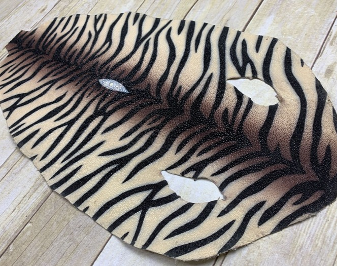 TIGER JUMBO Genuine Stingray Hide Skin Taxidermy Sting Ray Leather Shagreen 796