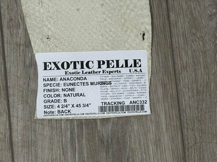 Natural Genuine Anaconda Snakeskin Leather real hide snake skin python boa 332