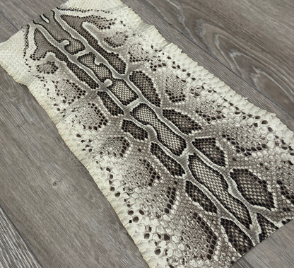 Natural Burmese Python Genuine Snake Leather real hide snake skin Rattle boa 142