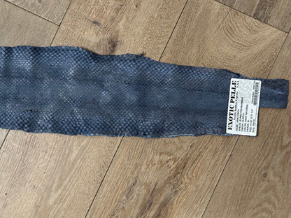 Blue Genuine Anaconda Snakeskin Leather real hide snake skin python boa 134
