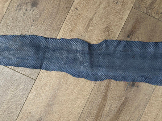 Blue Genuine Anaconda Snakeskin Leather real hide snake skin python boa 134