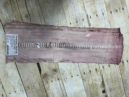 Tie-dye Rose with Silver Python Nubuck Genuine Leather real hide snake skin 244