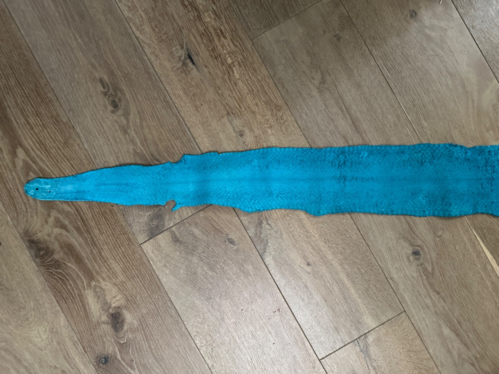 Turquoise Natural Genuine Anaconda Leather real hide snake skin python Boa 123