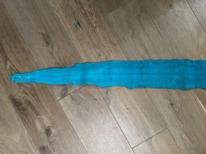 Turquoise Natural Genuine Anaconda Leather real hide snake skin python Boa 123