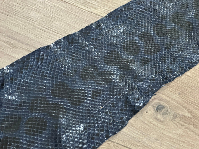 Blue Genuine Anaconda Snakeskin Leather real hide snake skin python boa 134