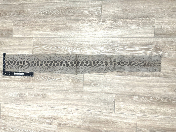 Grey Blue Genuine Anaconda Leather real hide snake skin python boa Rattle 272