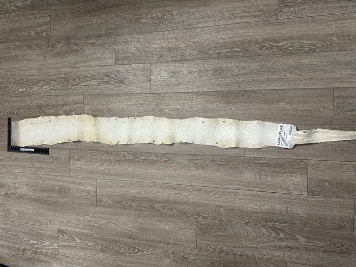 Ivory Natural Tan Anaconda Snake skin Leather real hide python boa rattle 303