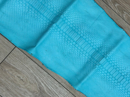 Blue Patina Genuine Reticulated Python Snake Leather Matte 432 product photo 6