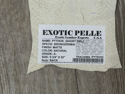 Genuine Python Leather - Natural Matte WYSIWYG 163 product photo 5