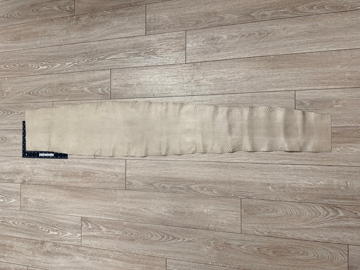 Light Beige Satin Genuine Anaconda Snake Leather 501 product photo 2